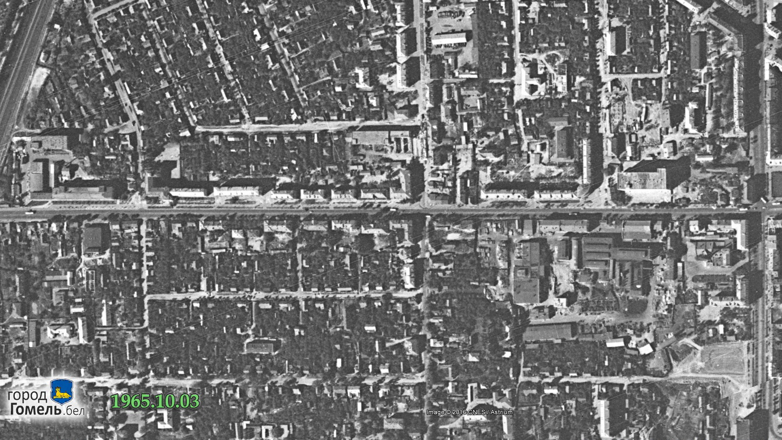 Старая карта Гомеля 1985 года улицы